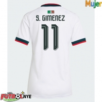 Camiseta México Santiago Gimenez #11 Visitante Equipación para mujer Mundial 2026 manga corta